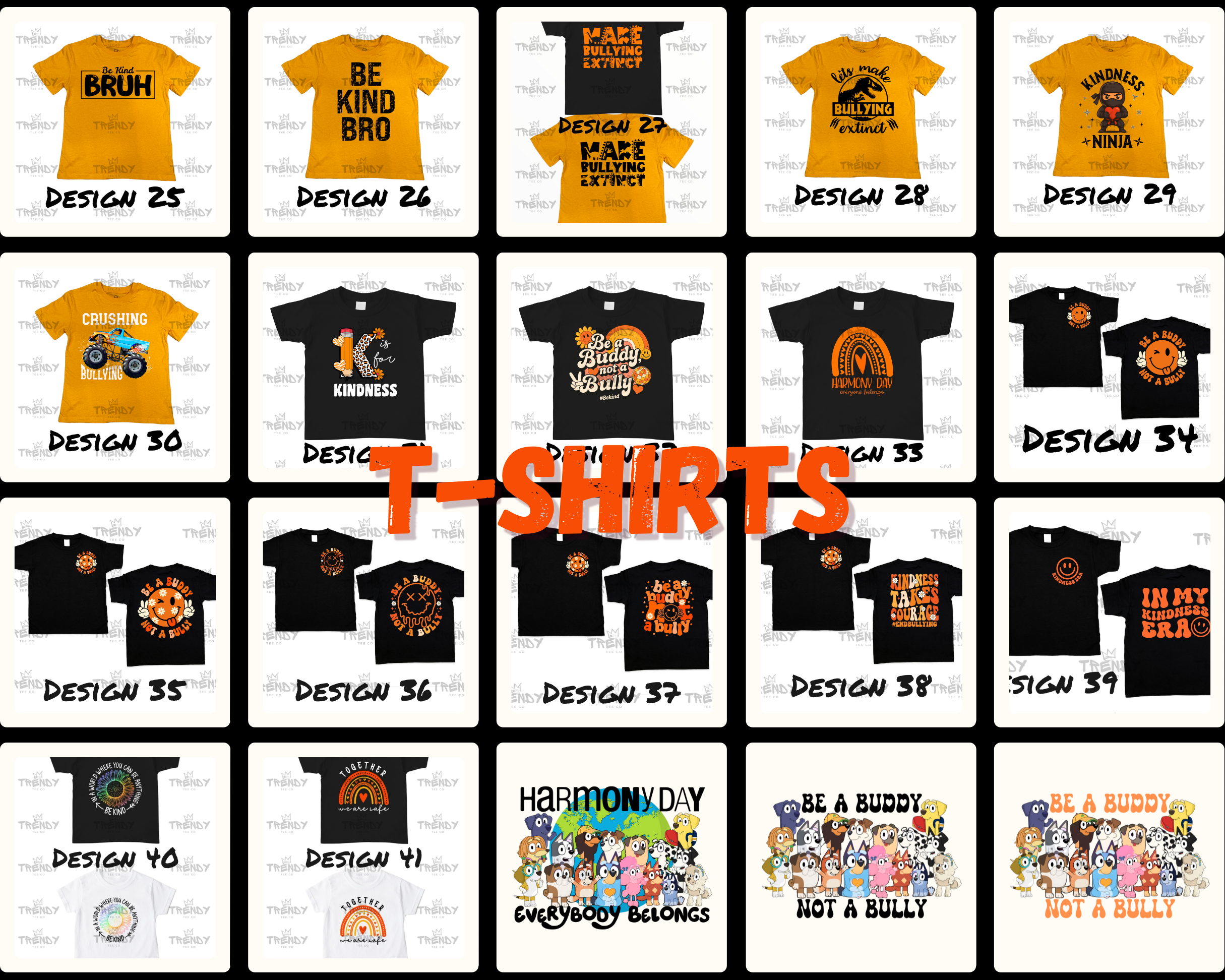 Harmony Day T-shirts - Kids Sizes - (Over 30 designs)