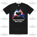 Two Countries, One Love - Australia Philippines - T-shirt