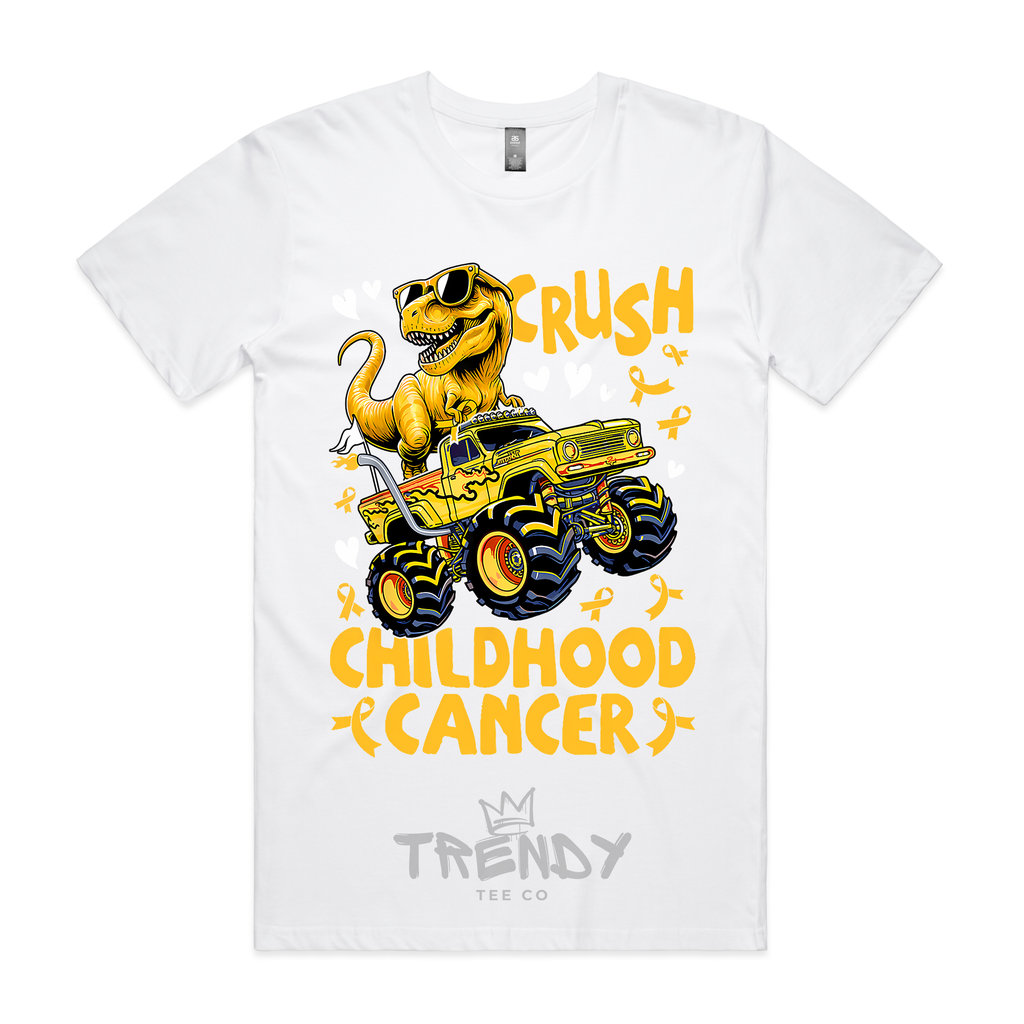 crush childhood cancer - dino ute